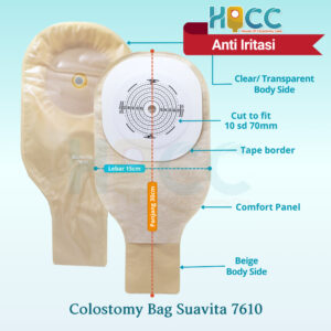 Colostomy bag | Kantong Kolostomi  Suavita 7620 Opak Coklat Hollister