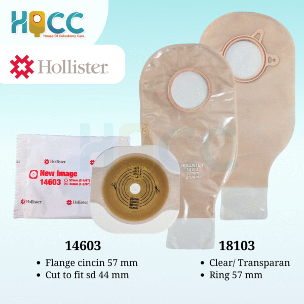 Hollister Kantong Kolostomi 2 Pieces Ring 57 MM Paket - Gambar 4