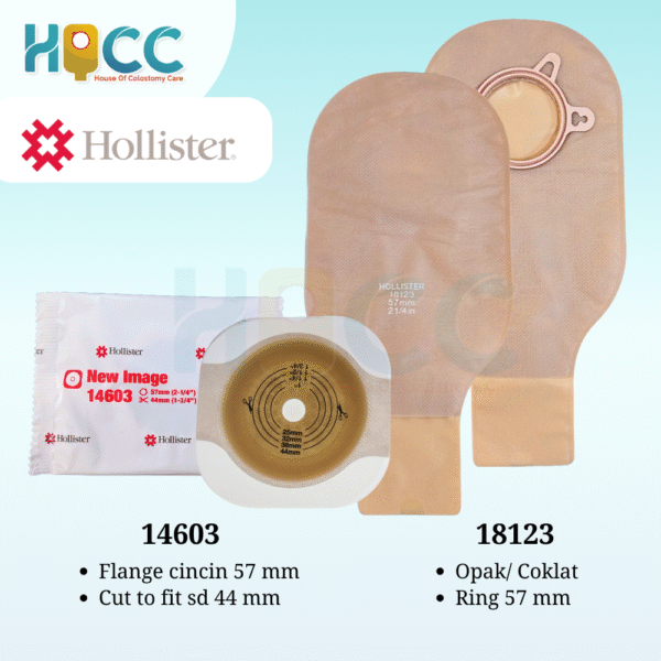 Hollister Kantong Kolostomi 2 Pieces Ring 57 MM Paket