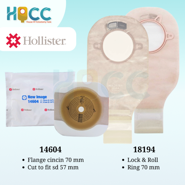 Hollister Kantong Kolostomi 2 Pieces Ring 70 MM - Gambar 2