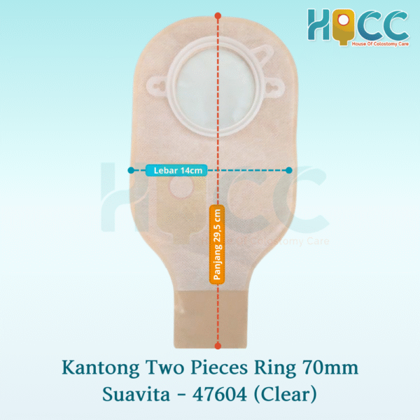Kantong Suavita Two Pieces Ring 70 MM Clear / Opak - Gambar 5