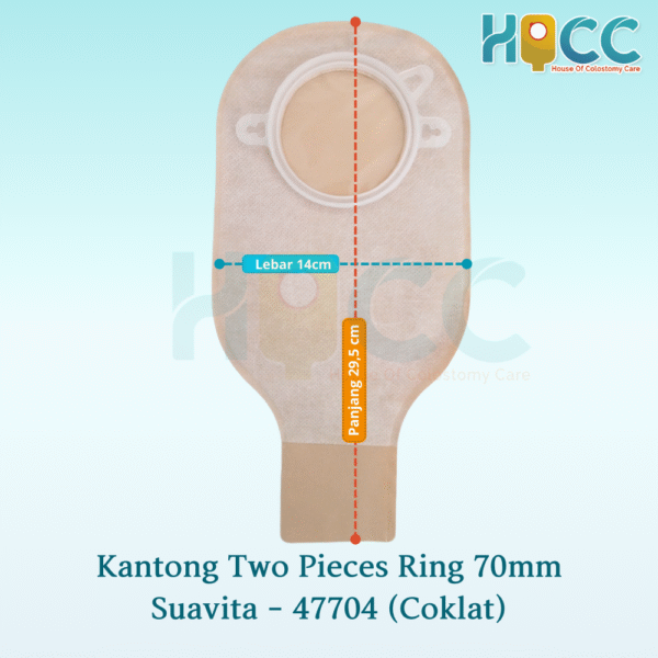 Kantong Suavita Two Pieces Ring 70 MM Clear / Opak - Gambar 2