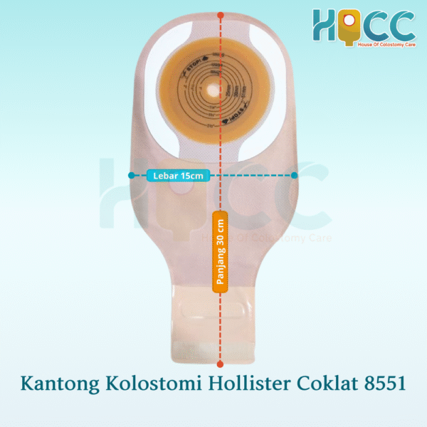 Kantong Kolostomi / colostomy bag Hollister coklat 8551 - Gambar 2