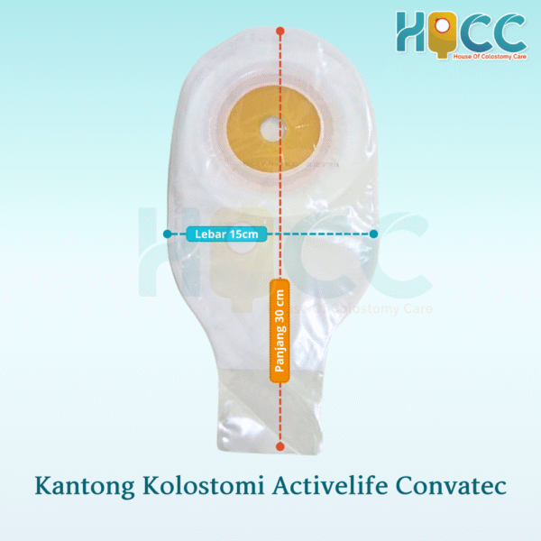 CONVATEC ACTIVELIFE COLOSTOMY BAG / KANTONG KOLOSTOMI - Gambar 3