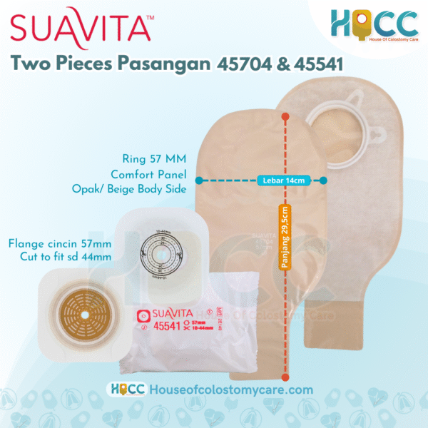 Skin Barrier Tempelan Suavita dan Kantong Suavita Ring 57 Mm - Gambar 3