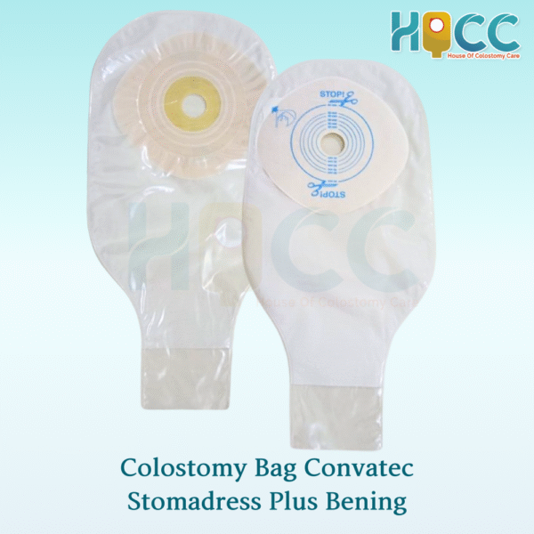Kantong Kolostomi / colostomy bag / kolostomi bag Convatec Stomadress Plus Bening - Gambar 4