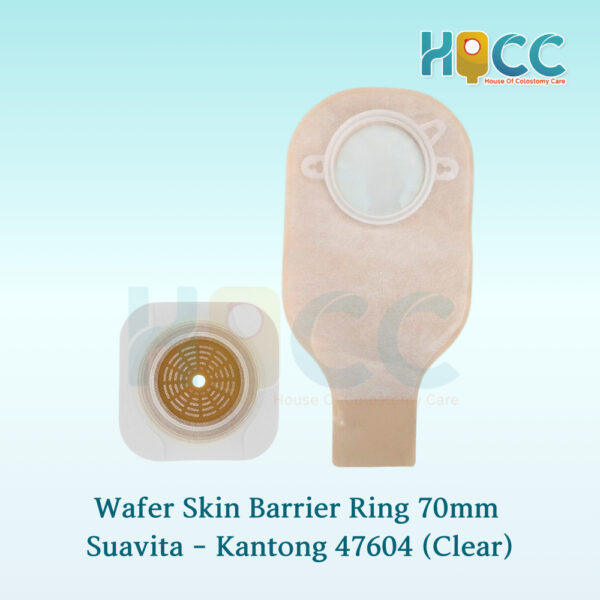 Wafer Skin Barrier Suavita Kantong Pasangan Clear Opak Ring 70 MM Set - Gambar 4