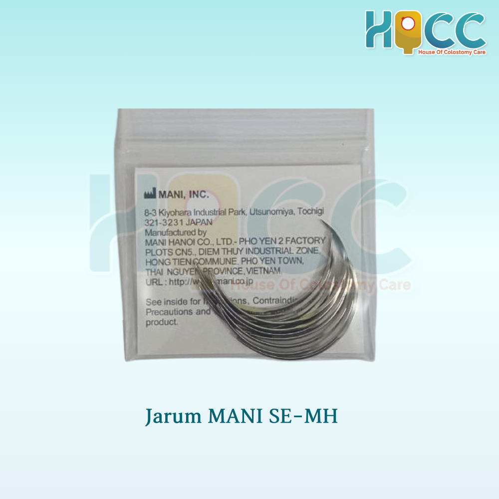 Jarum Hecting Mani Kulit 1/2 Lingkaran Segitiga - Gambar 3