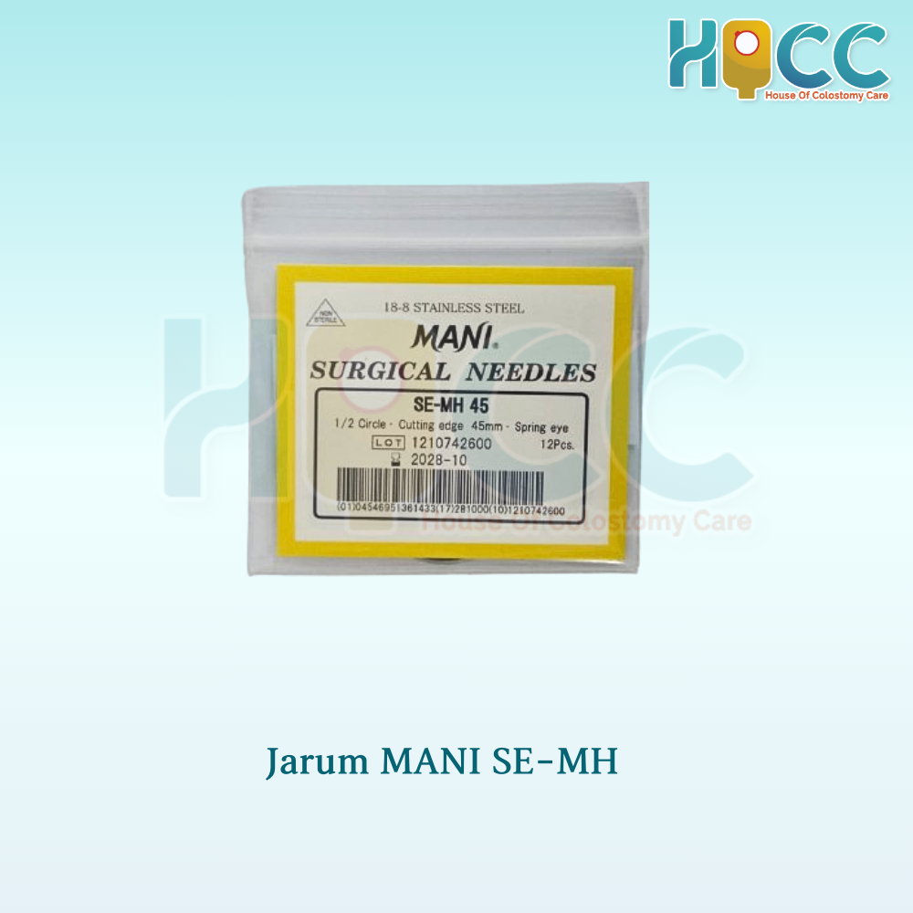 Jarum Hecting Mani Kulit 1/2 Lingkaran Segitiga - Gambar 4