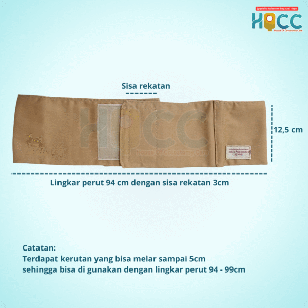 Sabuk Kolostomi Dewasa Lingkar Perut 94 - 99 cm - Gambar 6